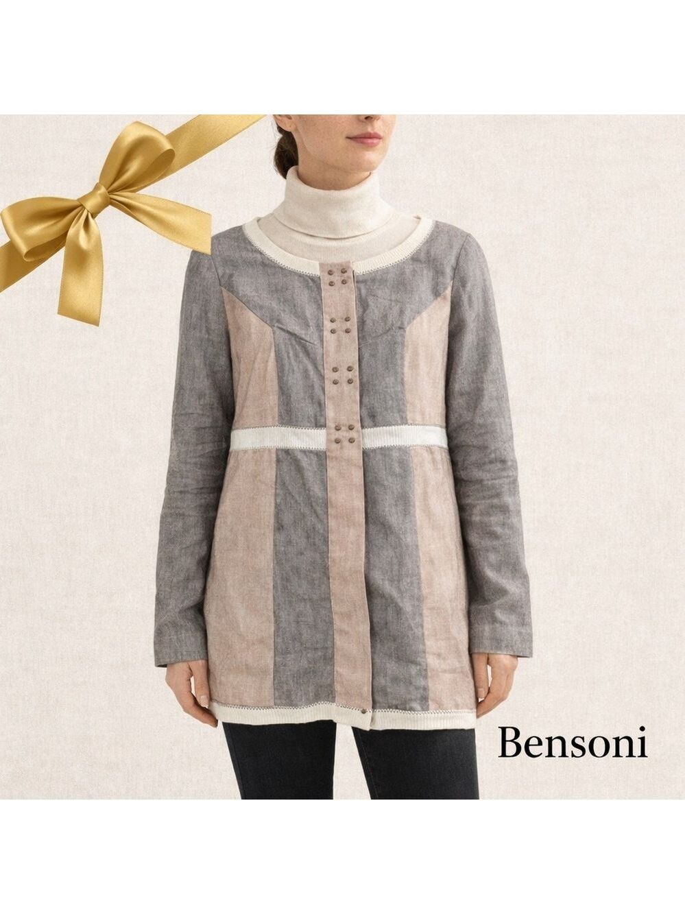 Bensoni Gray Tunic Shacket Size 6